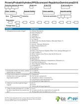 Dominican Republic Compassion PPI Scorecard (Spanish Only)