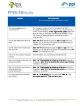 Example PPI Review Sheet: Ethiopia