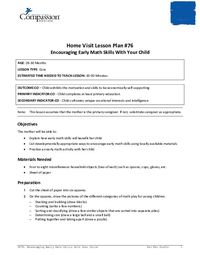 HV76: Encouraging Early Math Skills with Your Child