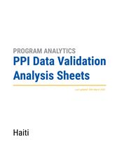 PPI Data Validation Analysis Sheet - Haiti