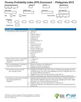 Philippines Compassion PPI Scorecard (Hiligaynon) 