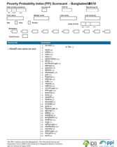 Bangladesh Compassion PPI Scorecard (Bengali)