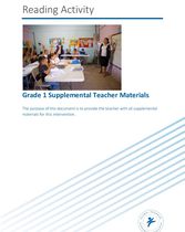 Reading Activity_Supplemental Teacher Materials_Grade 1